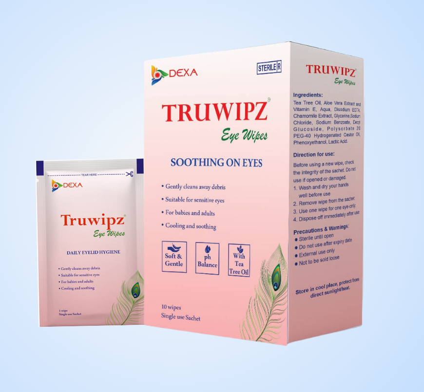 TRUWIPZ gentle eye wipes
